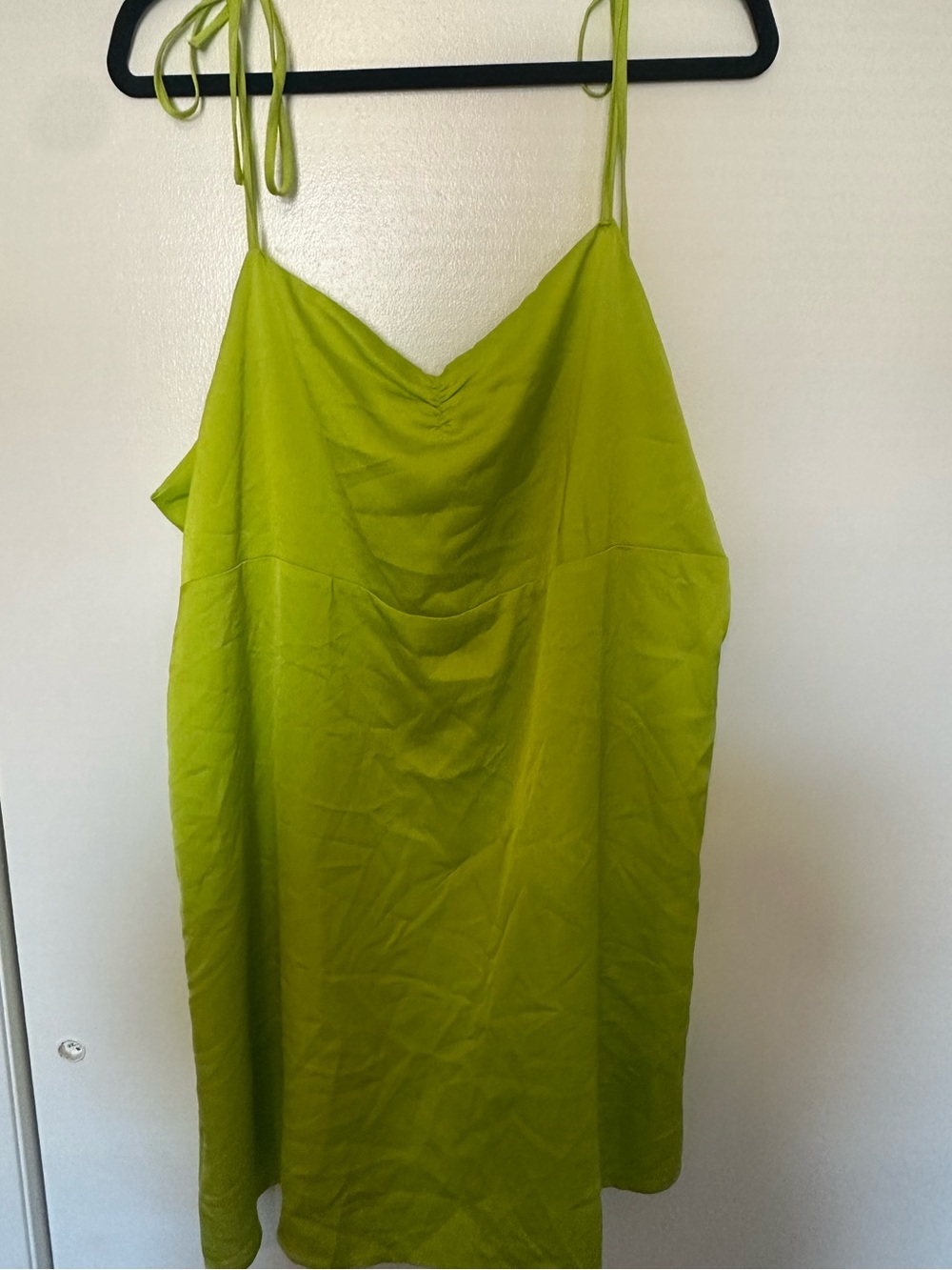 Bright Lime Green Women's slip dress - Size 3X